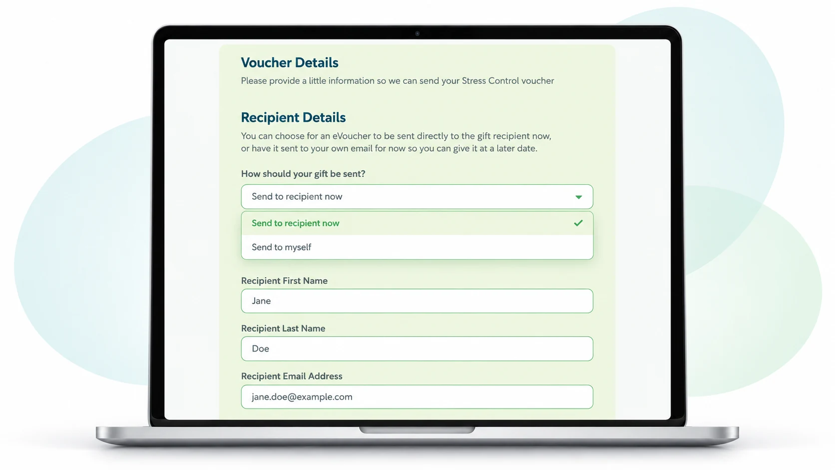 Stress Control Gift Membership Delivery Options