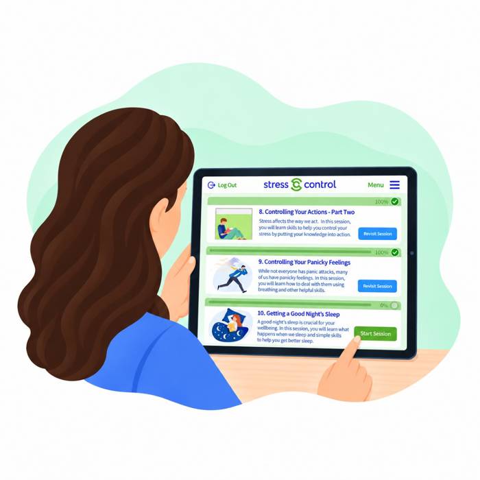 Online Stress Management Course Mental Health Support CBT